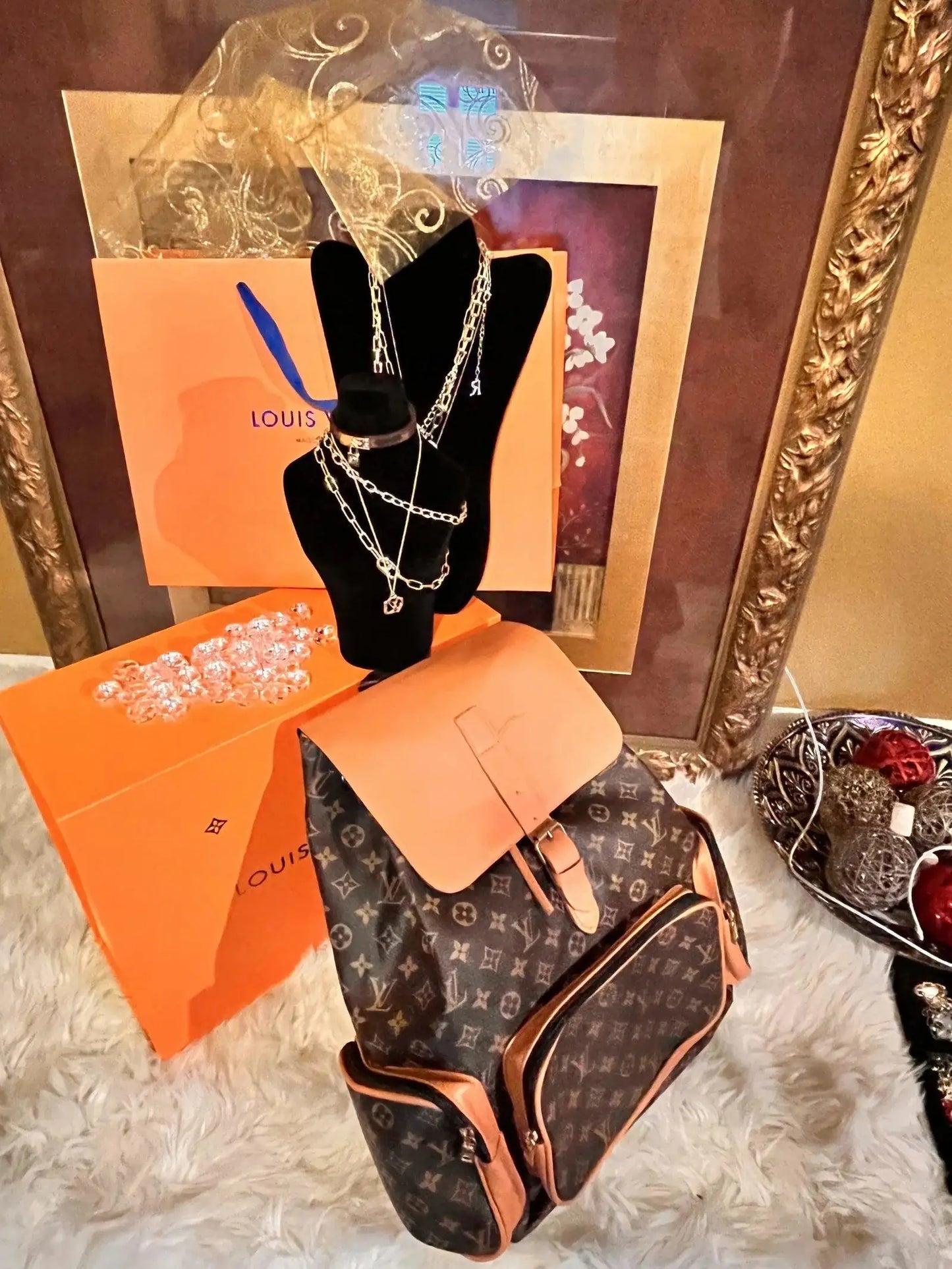 Women's Design LV Monogram Backpack