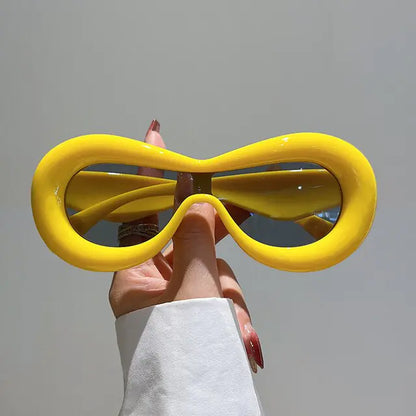 Gafas de sol ovaladas para hombre y mujer.