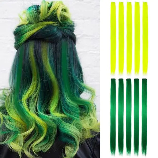 Black Star 20-Inch Party Highlights Clip-In Hair Extensions