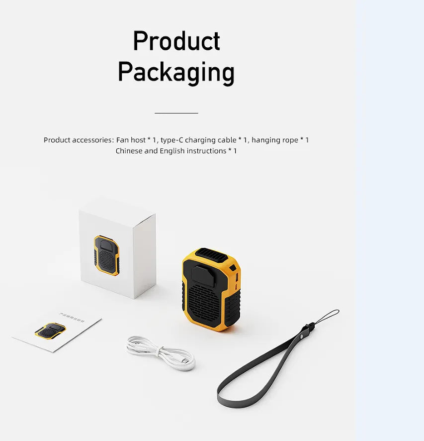 Polímero de ventilador montado en la cintura para exteriores