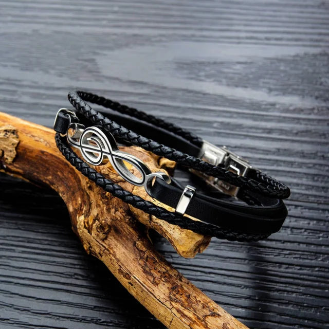 Classic Hand Woven Multi-Layered Leather Bracelet