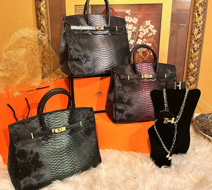 Hermès Lux Crocodile Design Bags