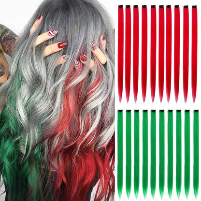 Black Star 20-Inch Party Highlights Clip-In Hair Extensions