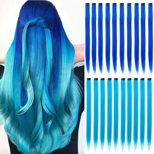 Black Star 20-Inch Party Highlights Clip-In Hair Extensions