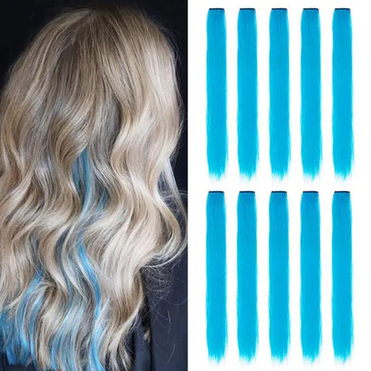 Black Star 20-Inch Party Highlights Clip-In Hair Extensions