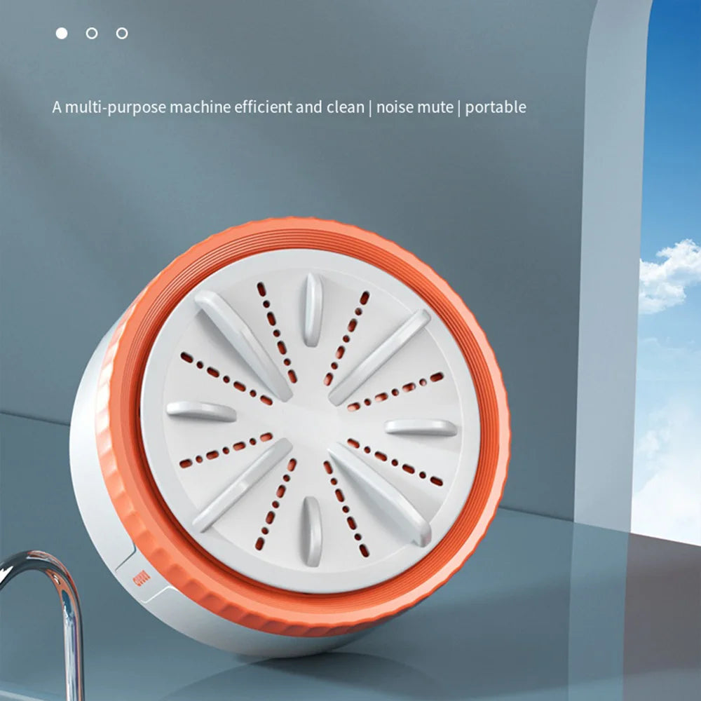 Three Gear timing Mini Portable Washing Machine USB Rotating Turbine Washing Machine Underwear Socks Washing Machine For Travel