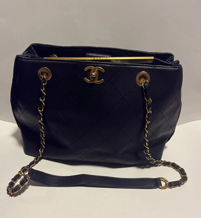 Tote Gold Chain Metal Shoulder Bag Chanel