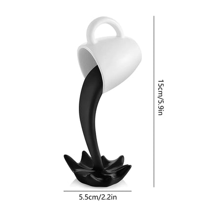 Estatuas de resina flotante taza de café arte escultura cocina hogar