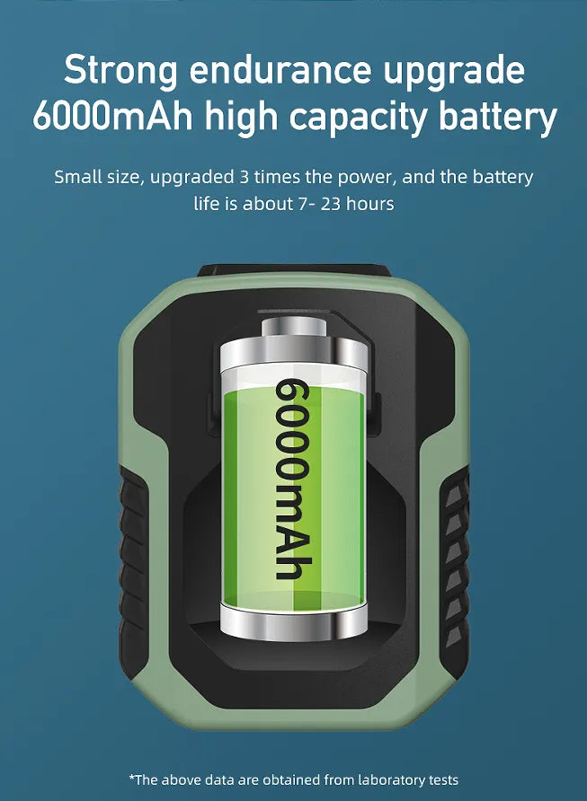 Polímero de ventilador montado en la cintura para exteriores