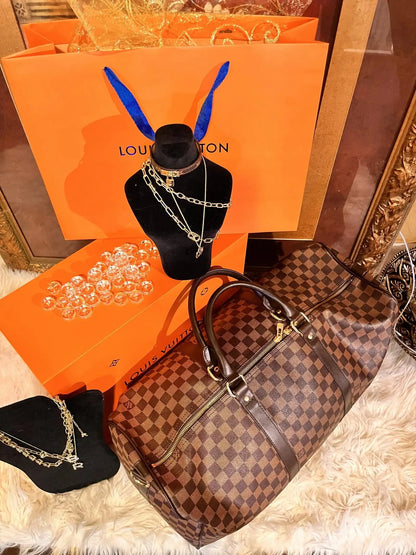 Travel Genuine Leather  Bag Chanel