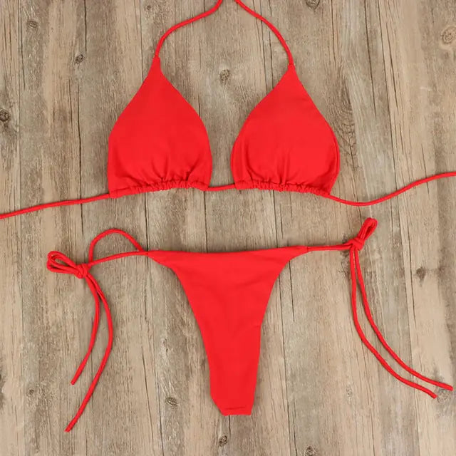 Tanga bikini push up