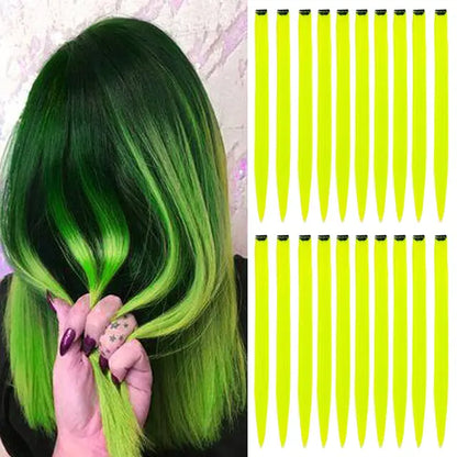 Black Star 20-Inch Party Highlights Clip-In Hair Extensions