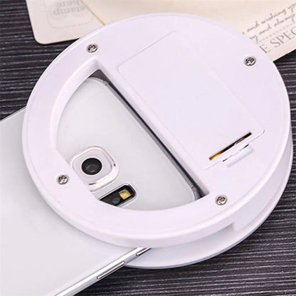 Anillo de luz LED portátil para selfies