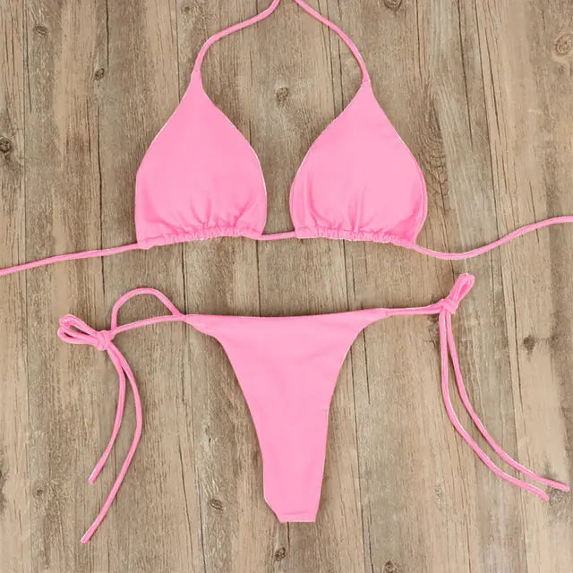 Tanga bikini push up